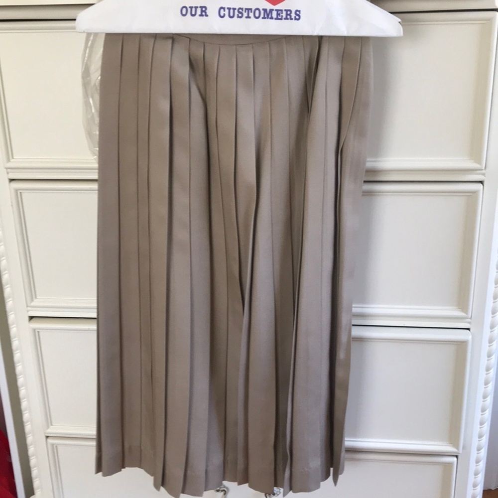 100% silk pleated long skirt